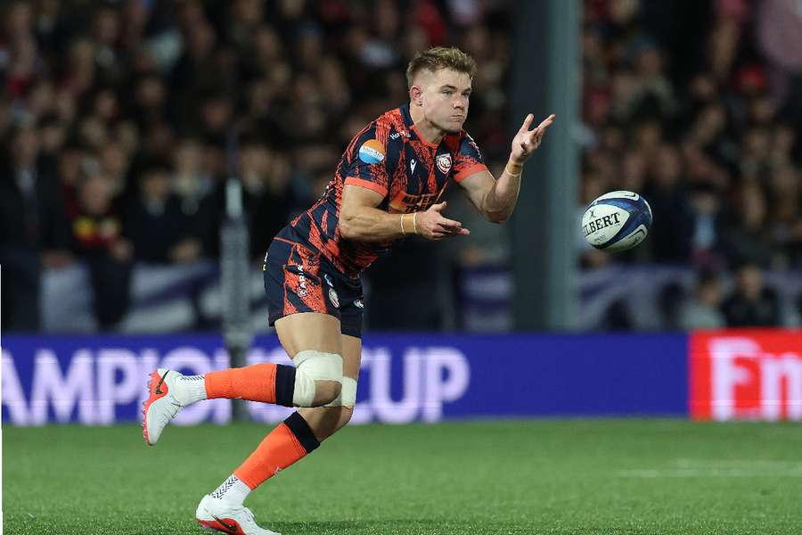 Atkinson in action for Gloucester Atkinson in action for Gloucester
