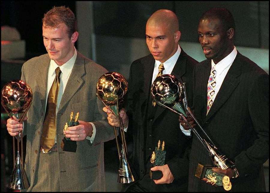 Alan Shearer, Ronaldo Nazario, George Weah Alan Shearer, Ronaldo Nazario, George Weah