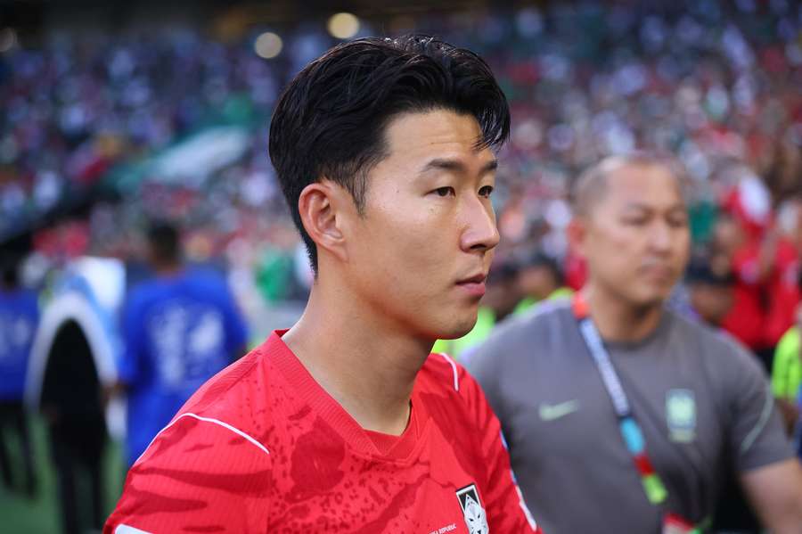 South Korea's Son Heung-min before the match