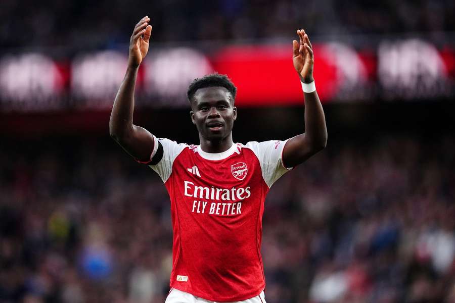 Saka z Arsenalu ustępuje tylko Rooneyowi po najnowszym rekordzie w Premier League Saka z Arsenalu ustępuje tylko Rooneyowi po najnowszym rekordzie w Premier League