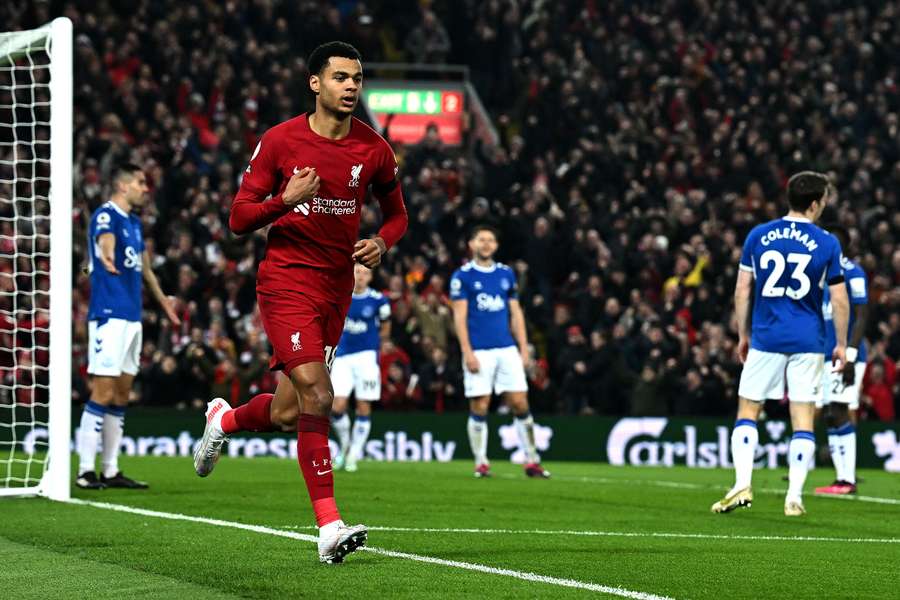 Gakpo estreou-se a marcar pelo Liverpool