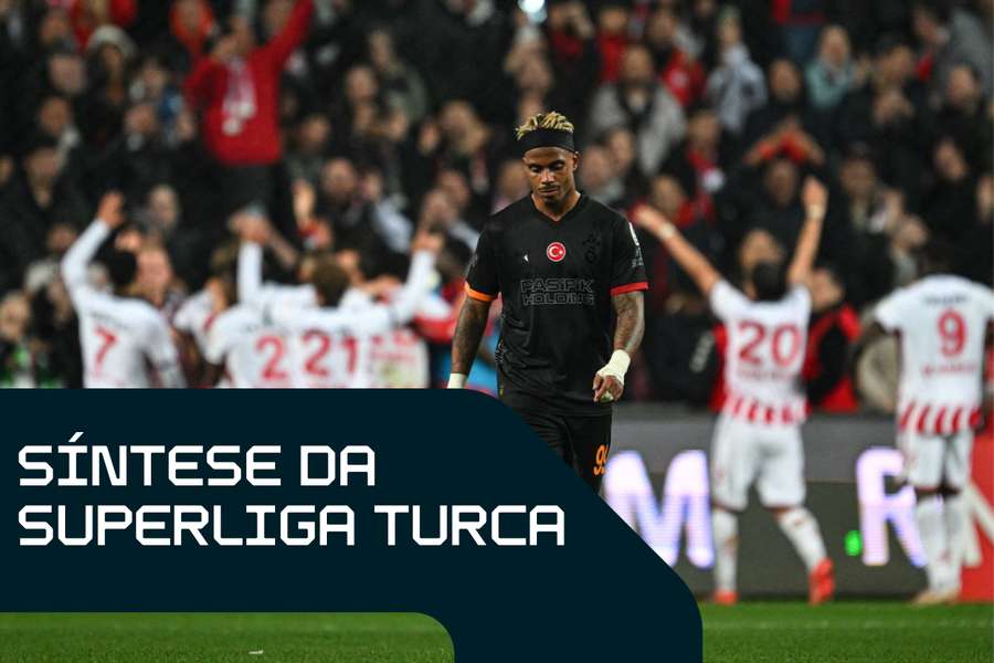 Mario Lemina reage após um golo do Samsunspor