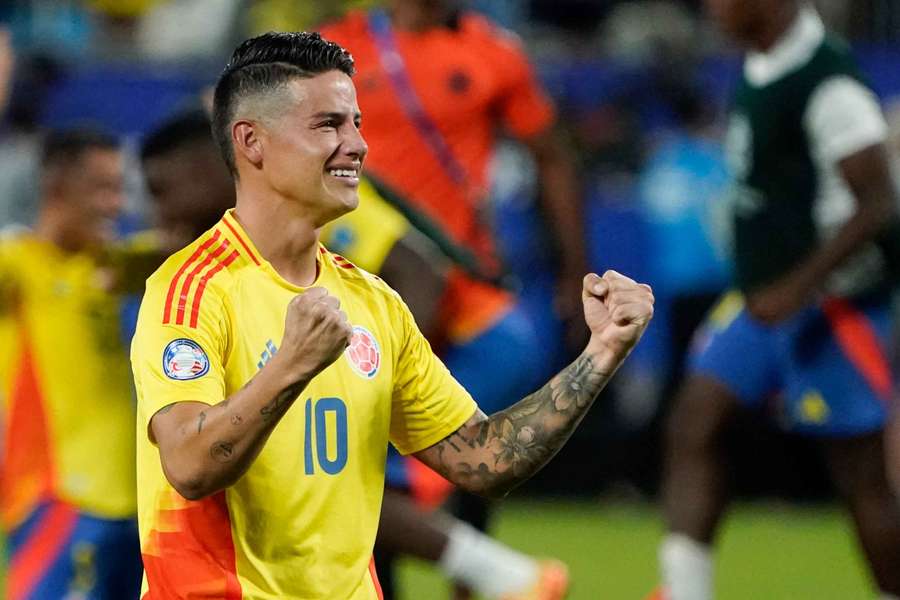 James é a principal referência da seleção colombiana