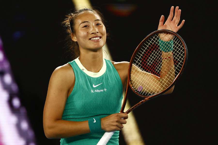 Zheng has a big chance to reach her first major final