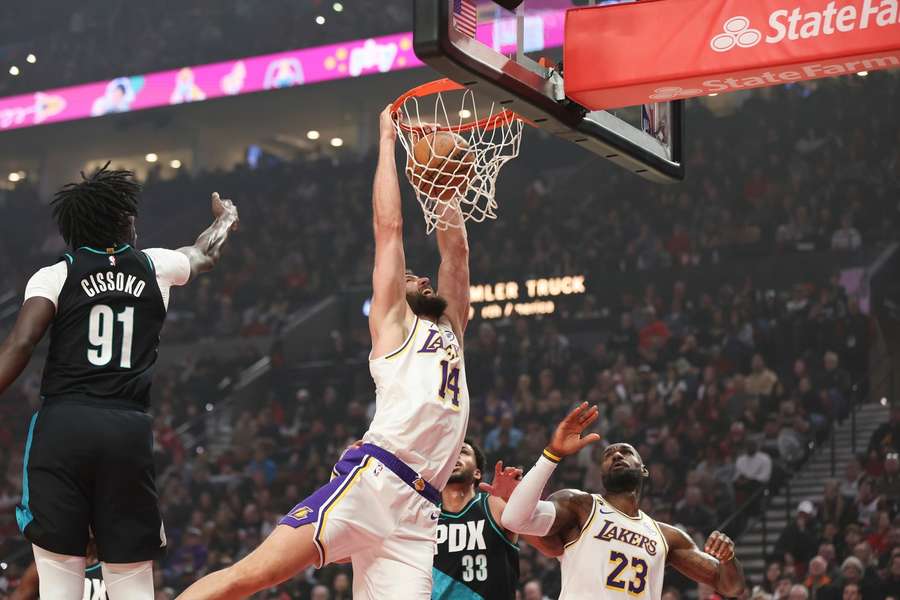 Kleber durfte das erste Mal für die Lakers starten