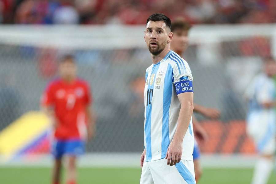 Messi lors du match face au Chili.