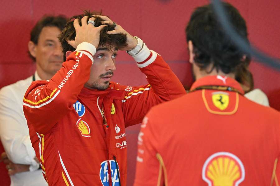 Charles Leclerc de la Ferrari
