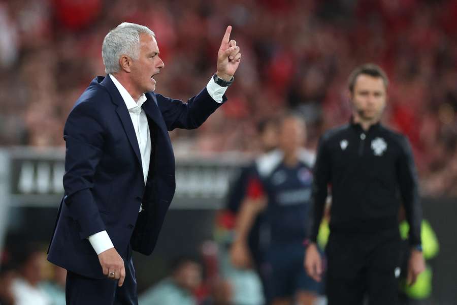 José Mourinho no jogo Benfica - Gil Vicente