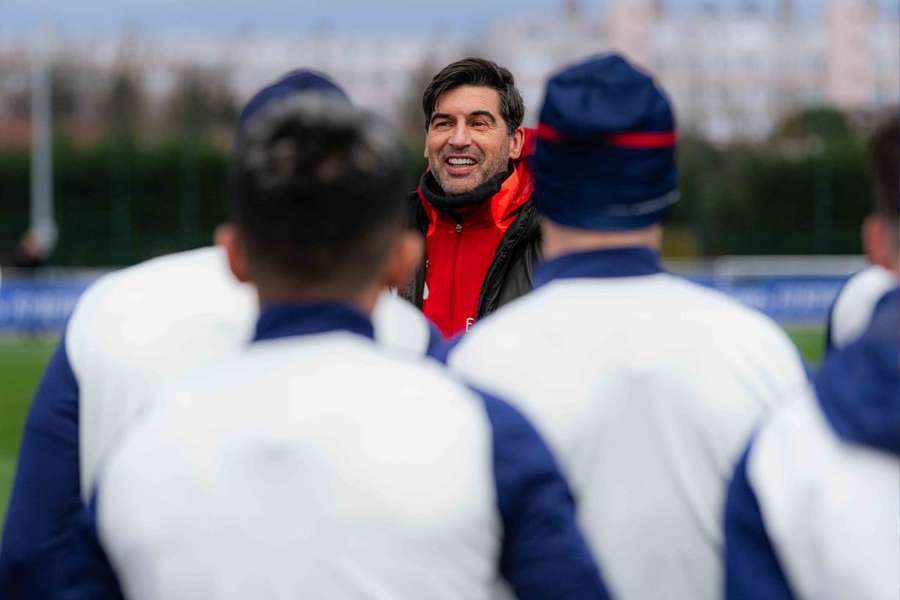 Paulo Fonseca à l'entraînement