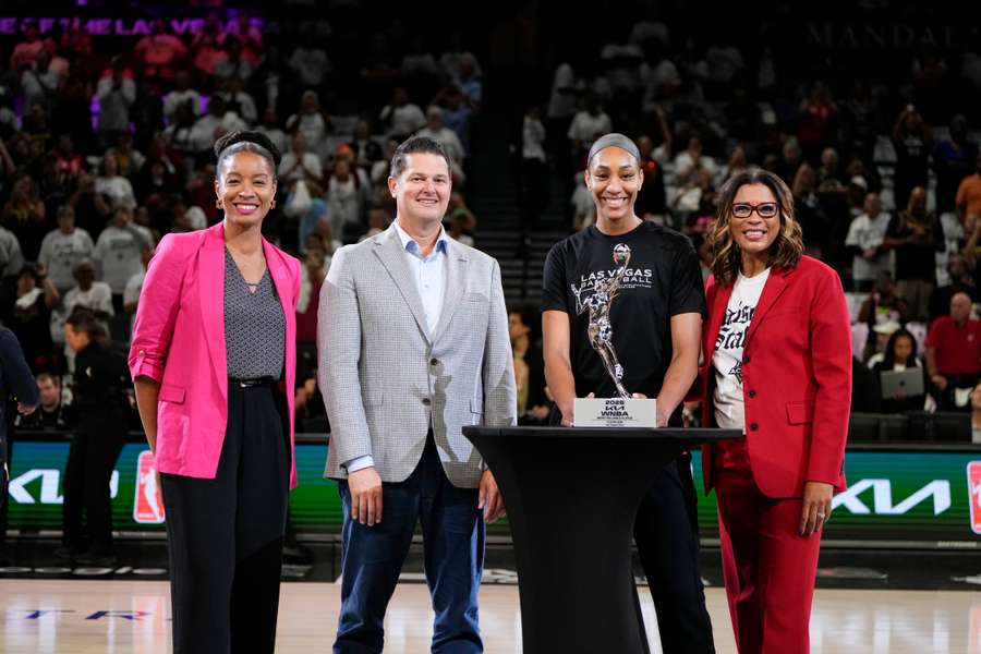 Las Vegas Aces centre A'ja Wilson won a record fourth WNBA Most Valuable Player award