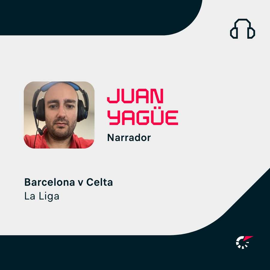 El encargado de la narración del partido.