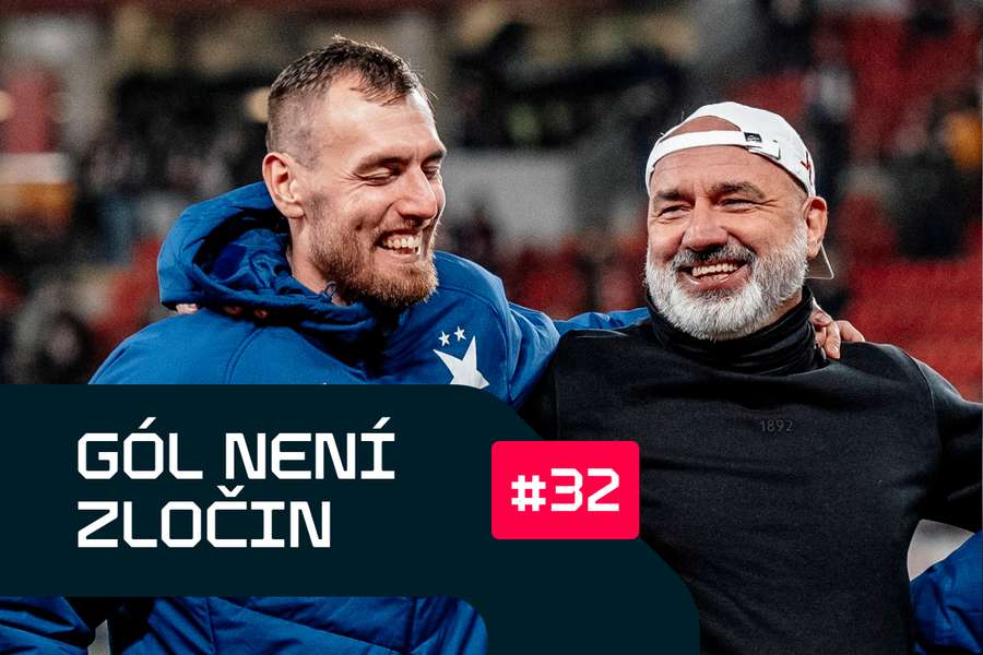 Tomáš Chorý s trenérem Jindřichem Trpišovským.