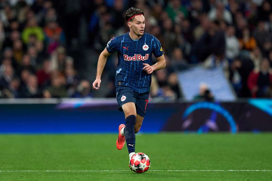 Amar Dedic avec Salzburg en Ligue des champions.