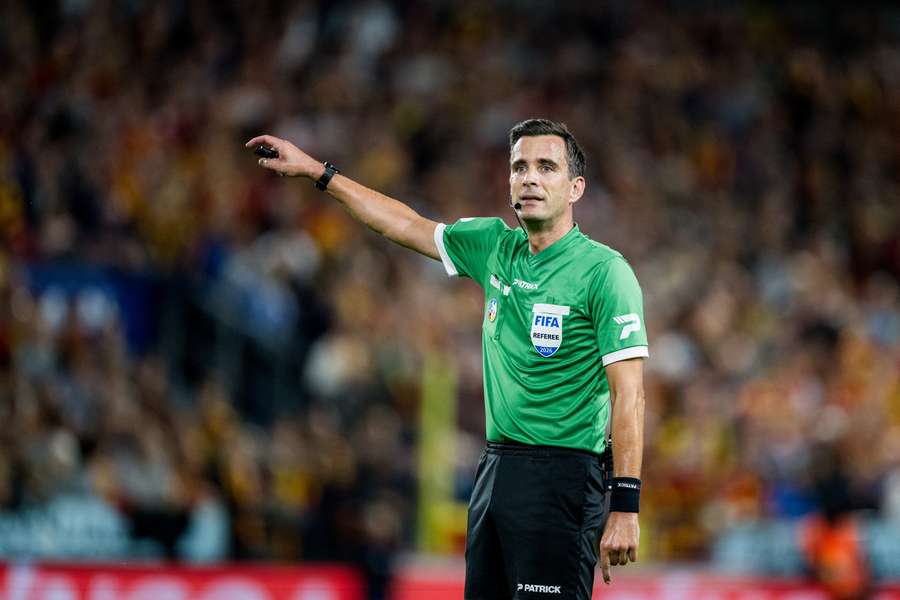 Lambrechts, durante un partido de la liga belga