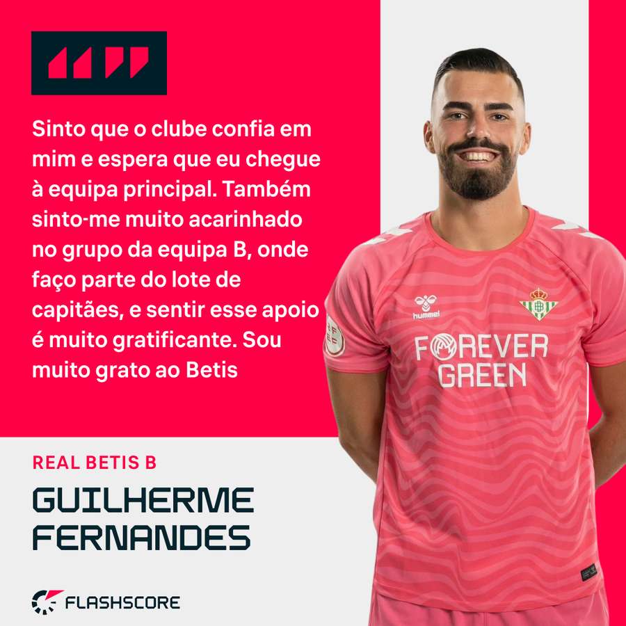 Guilherme Fernandes satisfeito no Betis