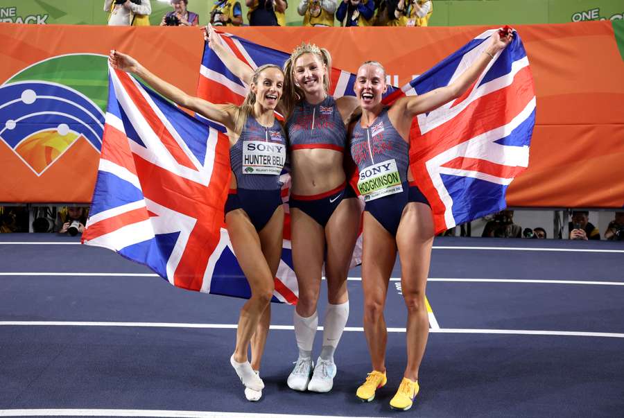Georgia Hunter Bell, Molly Caudery and Keely Hodgkinson