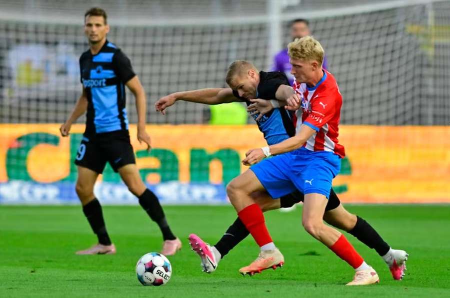 Zbrojovka Brno v domácím utkání s Libercem.
