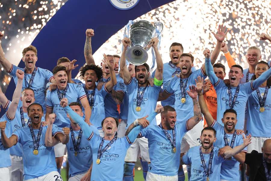 Manchester City vyhrál v roce 2023 Premier League, Ligu mistrů, Anglický pohár, Superpohár UEFA a MS klubů.
