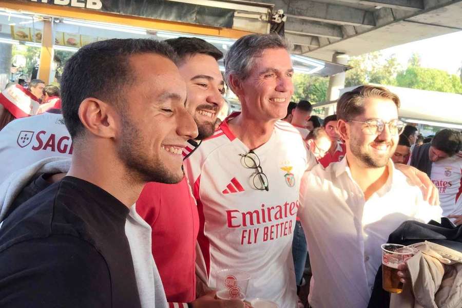 João Noronha Lopes com os adeptos