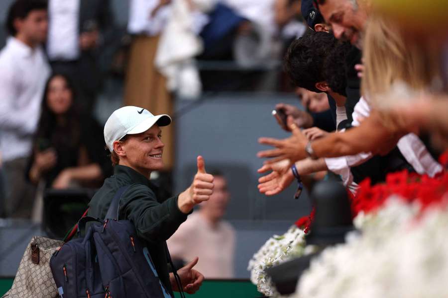 Jannik Sinner nach seinem Match am Freitag.