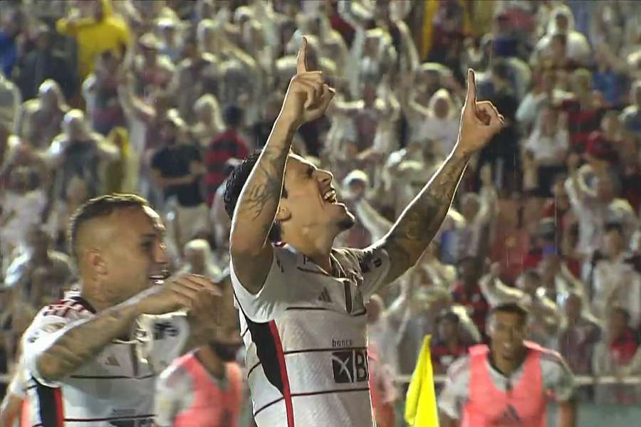 Pedro fez o segundo do Flamengo contra o América Mineiro