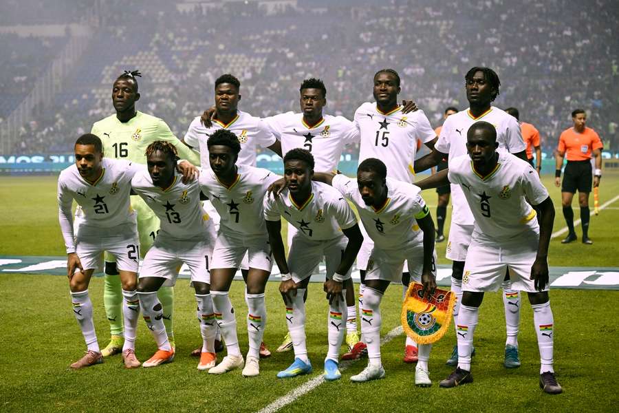 Ghana's lineup vs Mexico Ghana's lineup vs Mexico