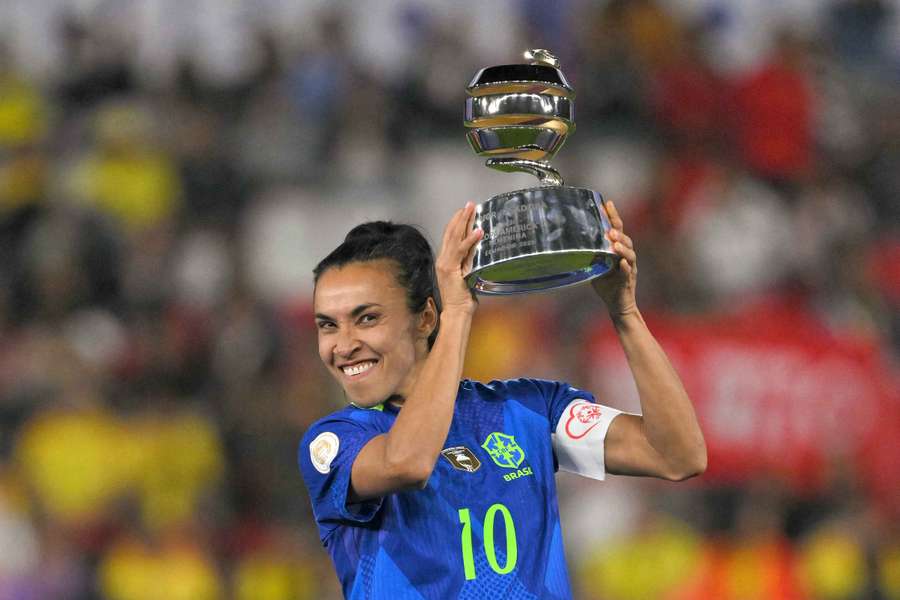 Marta celebra el título de la Copa América