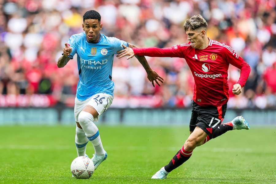 Savio in action during the Community Shield