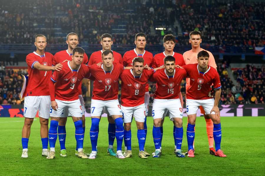 Česká základní sestava ze zápasu s Arménií.