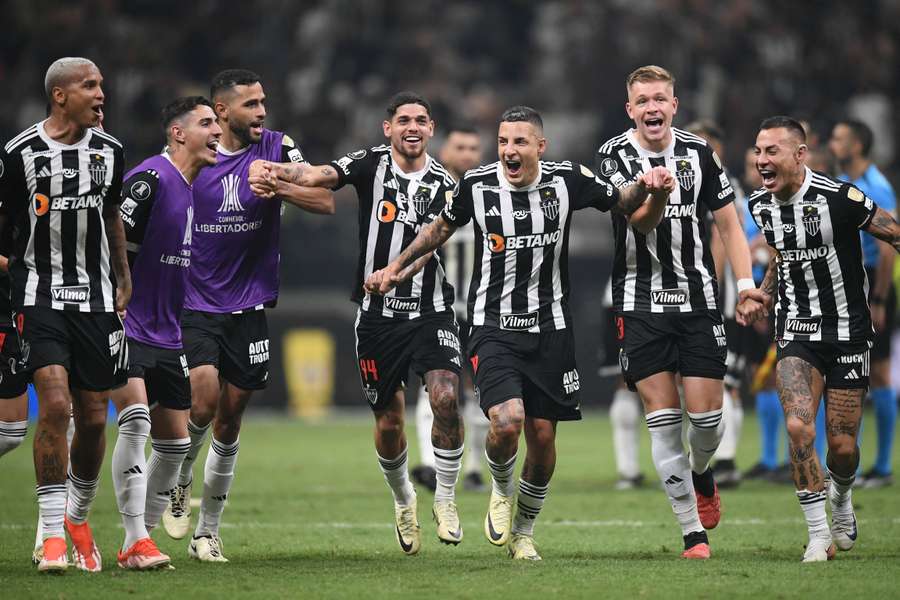 El Mineiro celebra el pase a las semifinales.