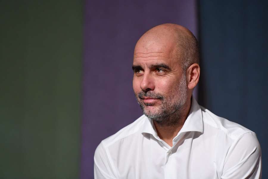 Guardiola le 9 octobre lors d'une conférence en Italie.