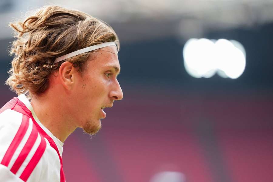 Ajax's Mika Godts during the Conference League match against Vojvodina