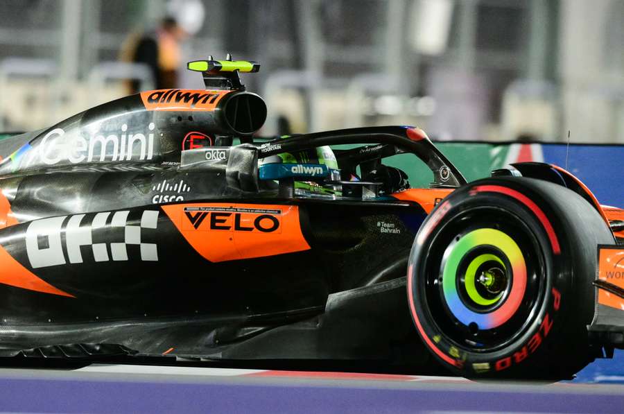 Lando Norris dans sa monoplace. Lando Norris dans sa monoplace.