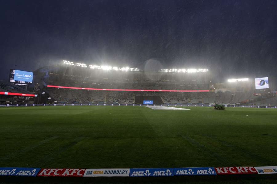 Rain affected the third T20