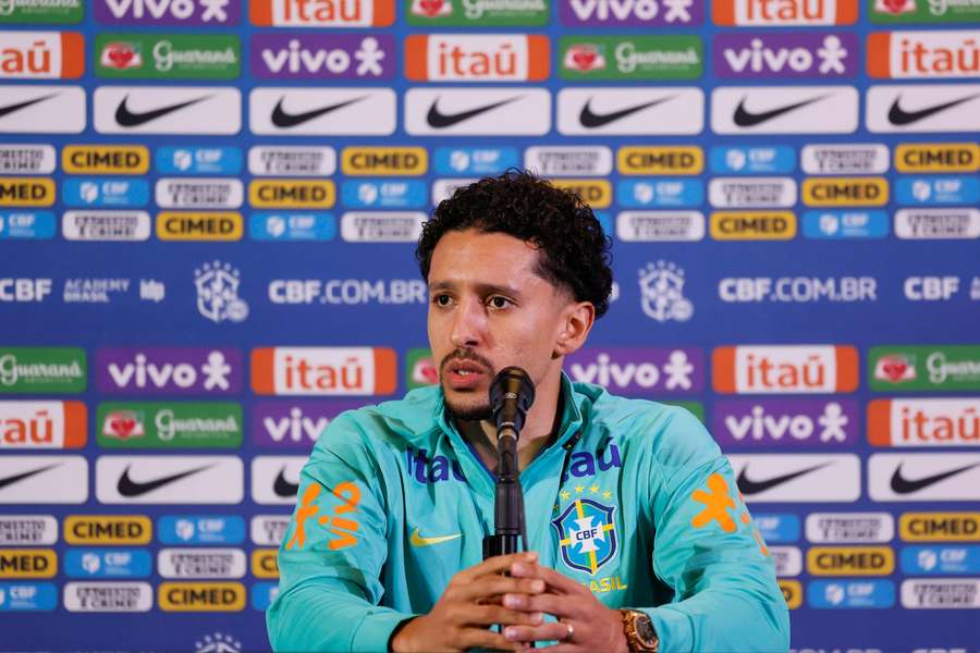 Marquinhos em entrevista coletiva antes de Argentina x Brasil Marquinhos em entrevista coletiva antes de Argentina x Brasil