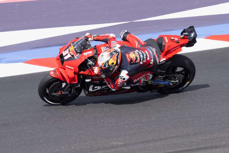 Acosta in action in Misano