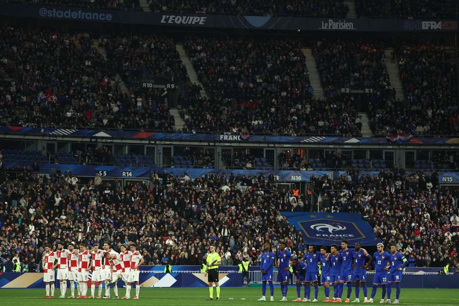L'équipe de France au Stade de France en mars 2025.