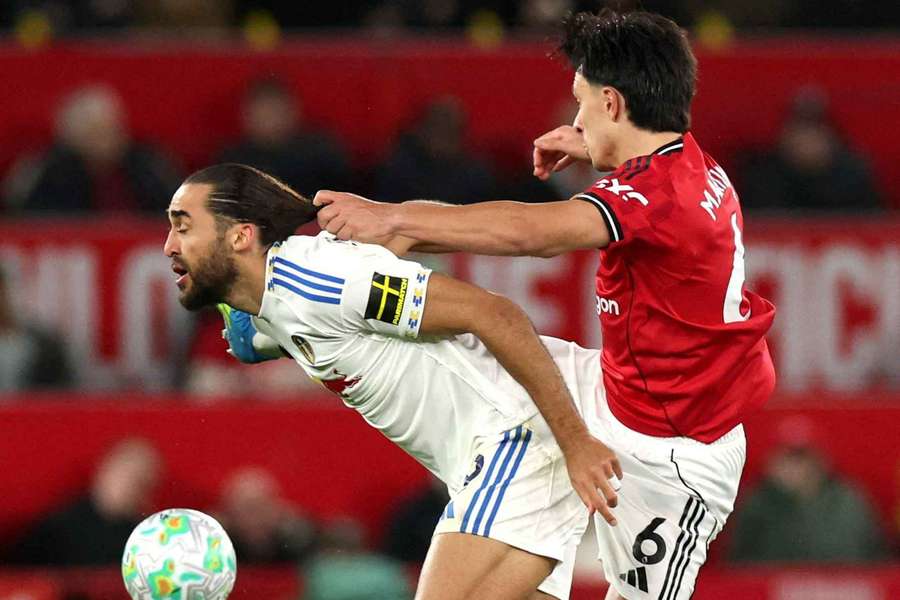 Lisandro Martínez ao serviço do Manchester United