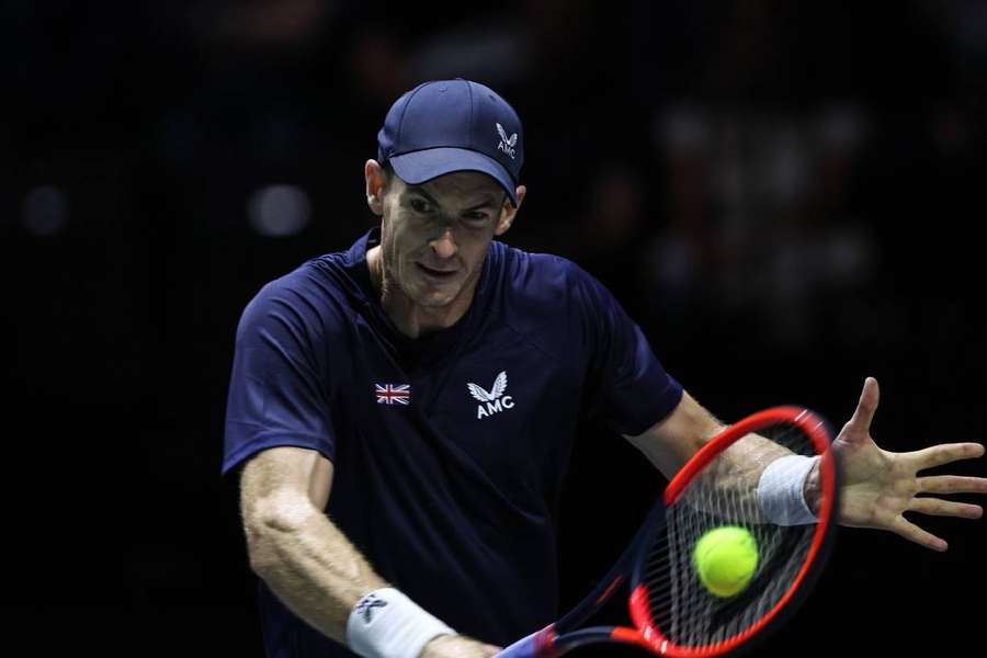 Andy Murray în întâlnirea de Cupă Davis dintre Marea Britanie și Elveția