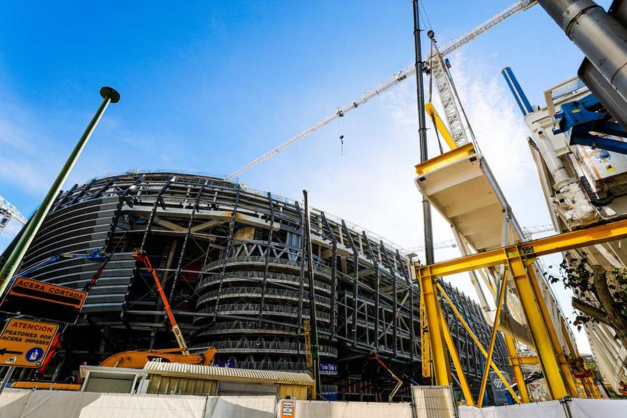 Real Madrid's stadium is currently undergoing redevelopment