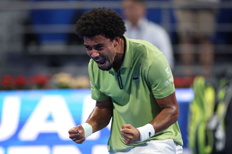 Arthur Fils celebrates