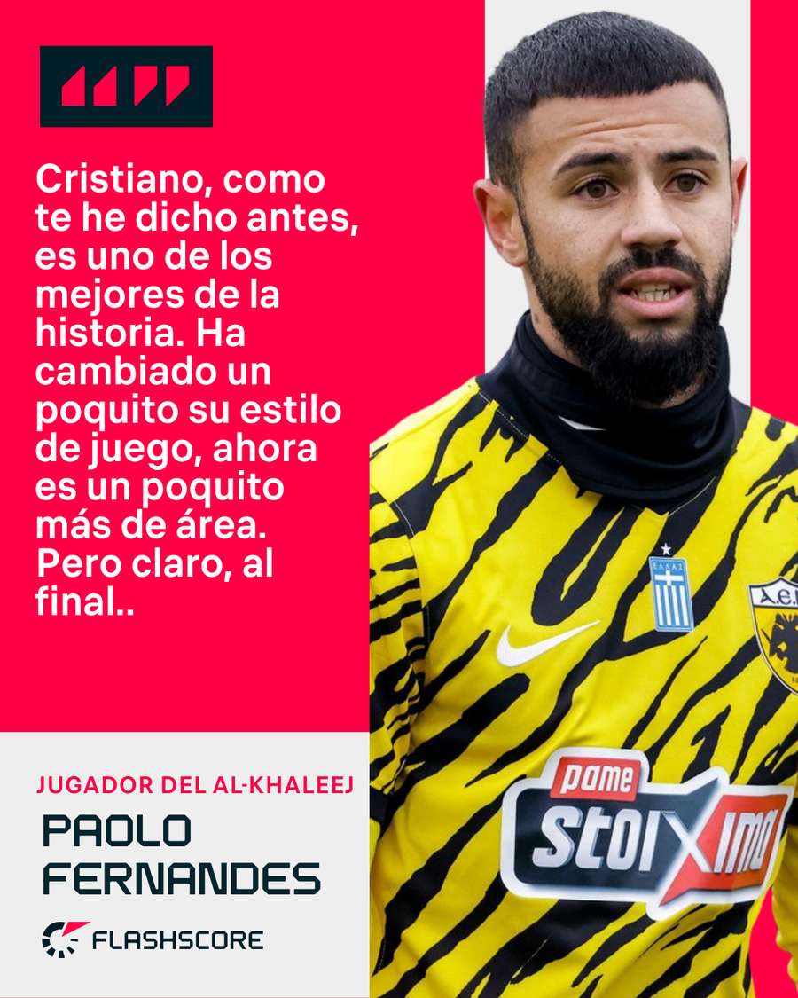 Paolo Fernandes, sobre Cristiano Ronaldo