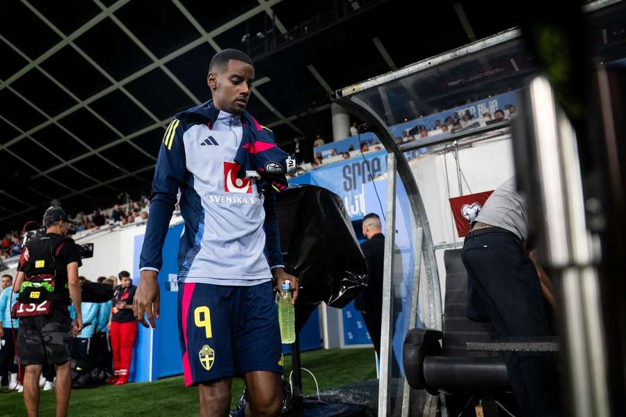 Isak was an unused substitute against Slovenia on Friday