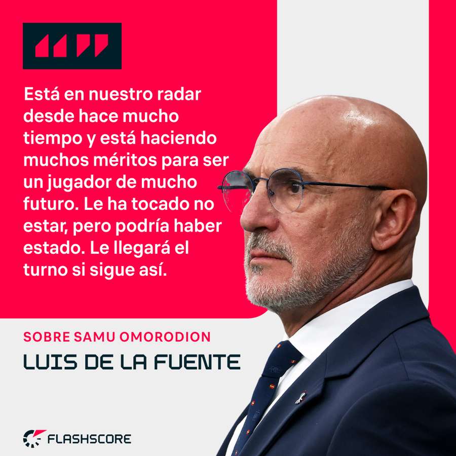 Las declaraciones de De la Fuente.