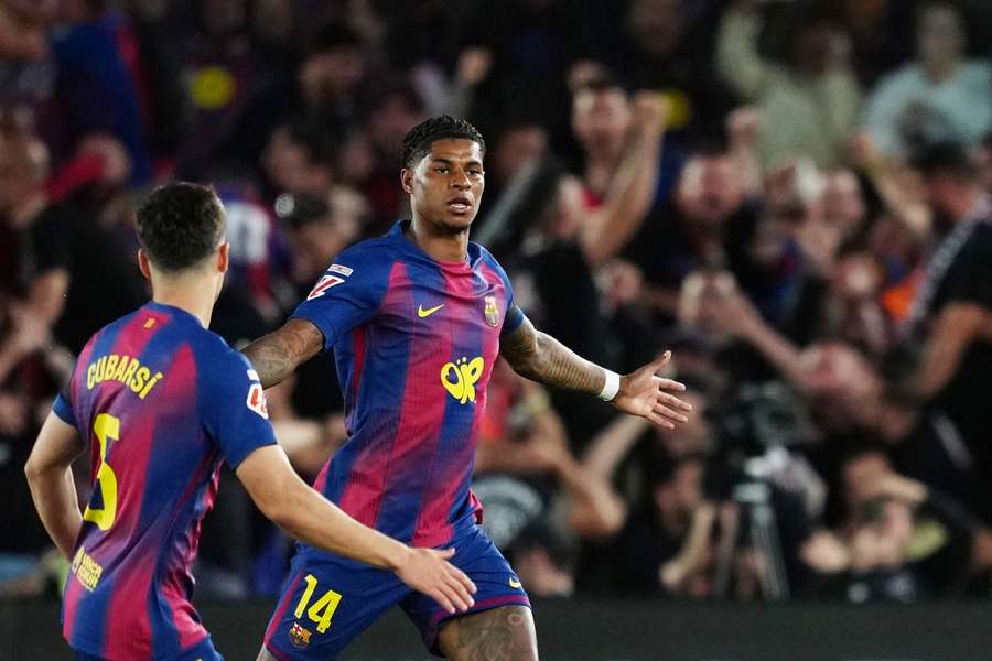 Marcus Rashford vstřelil vítězný gól Barcelony proti Realu Madrid. Marcus Rashford vstřelil vítězný gól Barcelony proti Realu Madrid.