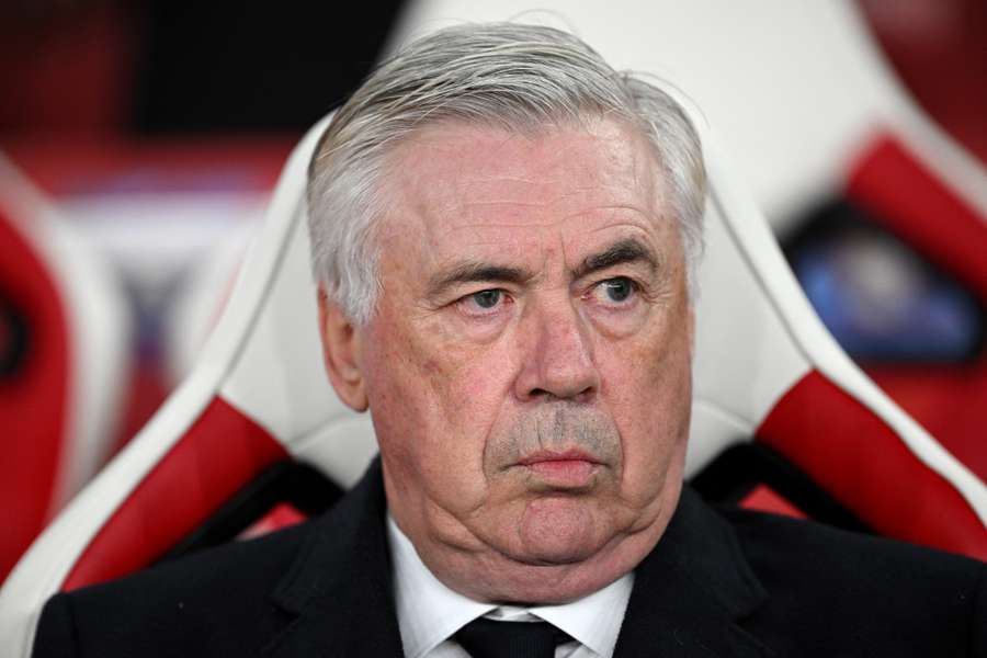 Ancelotti à l'Emirates Stadium mardi.