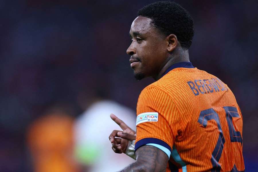 Steven Bergwijn in action for the Netherlands