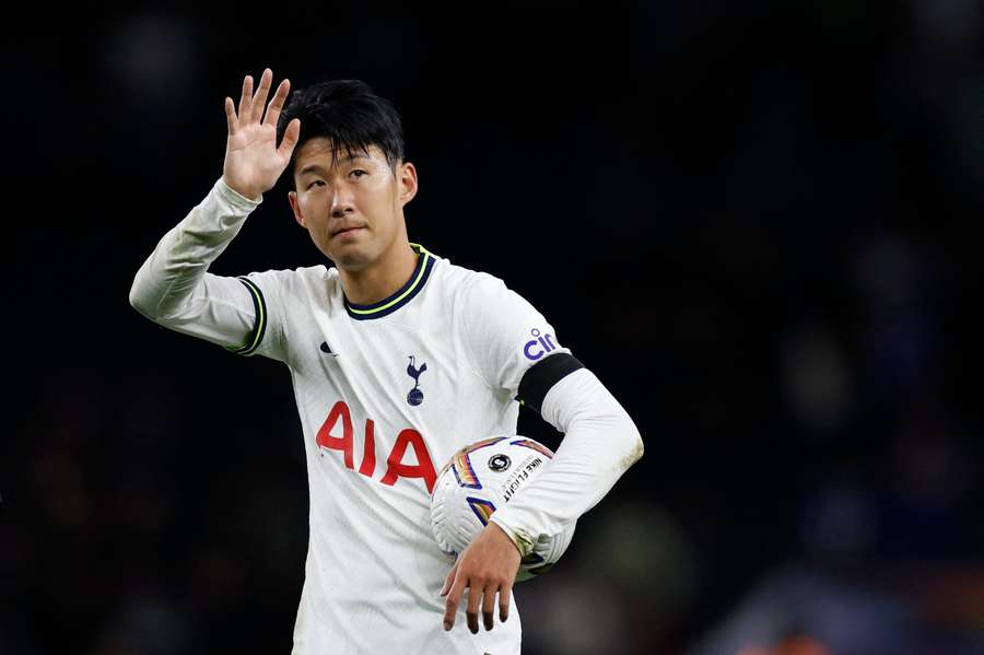 Son scored a 13-minute hat-trick for Spurs - his first goals of the season