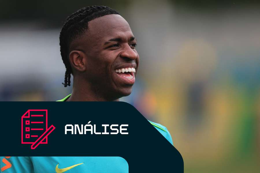 Vini Jr. no treino do Brasil