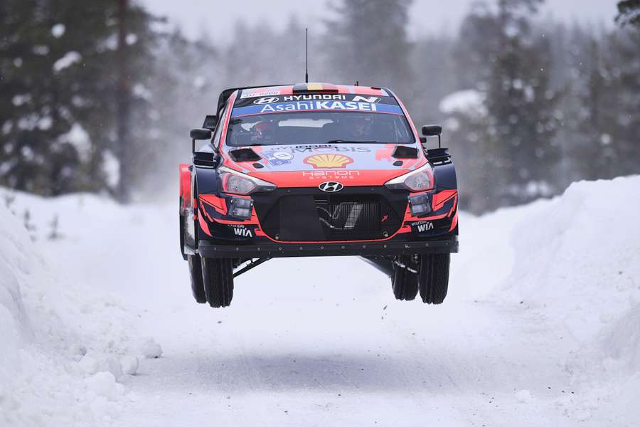 Theirry Neuville in action in Sweden